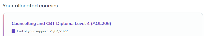Bundle course progress example